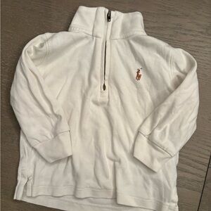 Ralph Lauren Cream Half-Zip Sweater